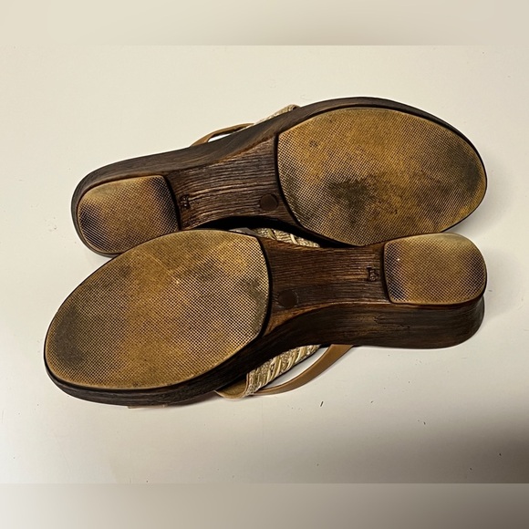 🛍️TUSCANY by EASY STREET woven camel‎ platform slides size 9. - Picture 8 of 8